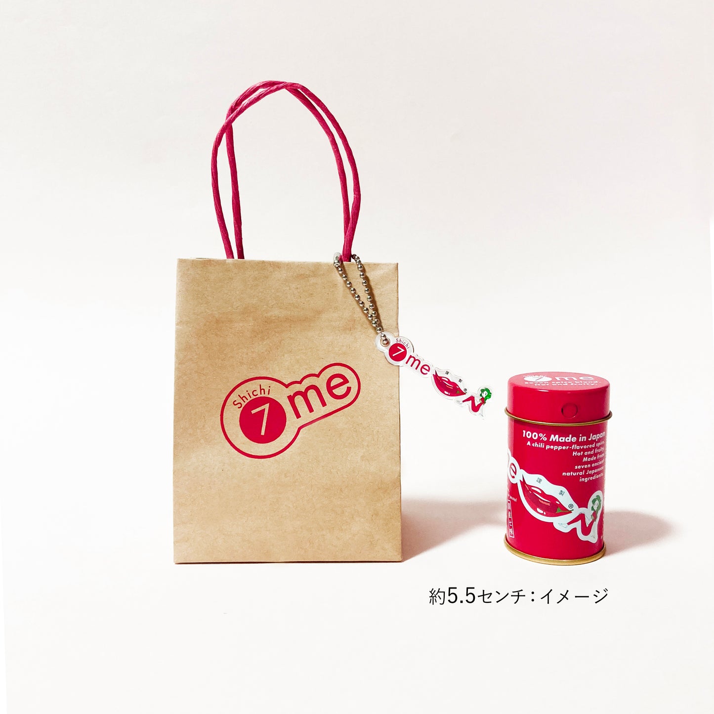 7me【Shichi-me】シチミー ロゴマークのチャーム (日本製) 一緒におでかけ❣️ネコポス配送商品